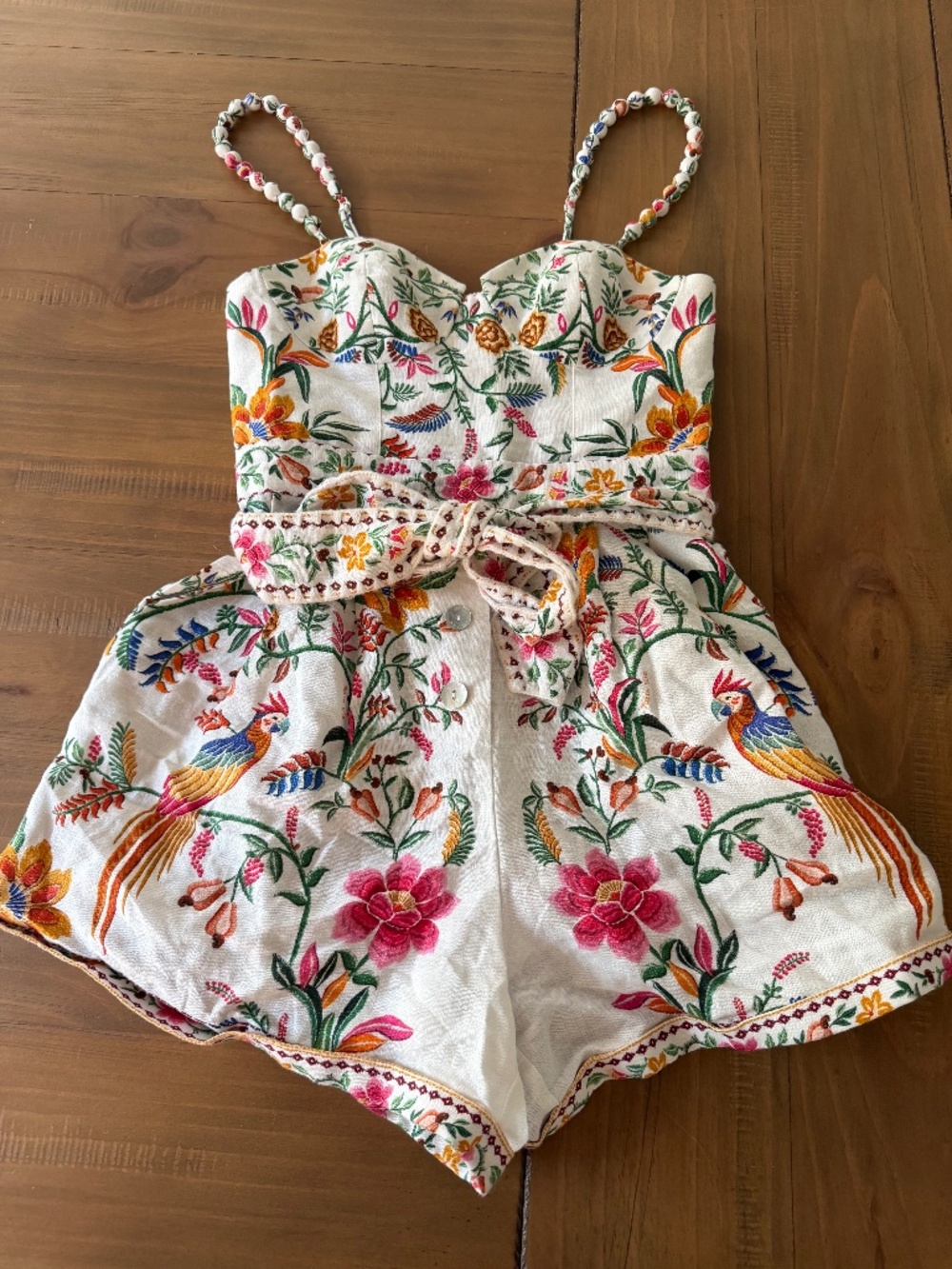 Farm Rio belted romper